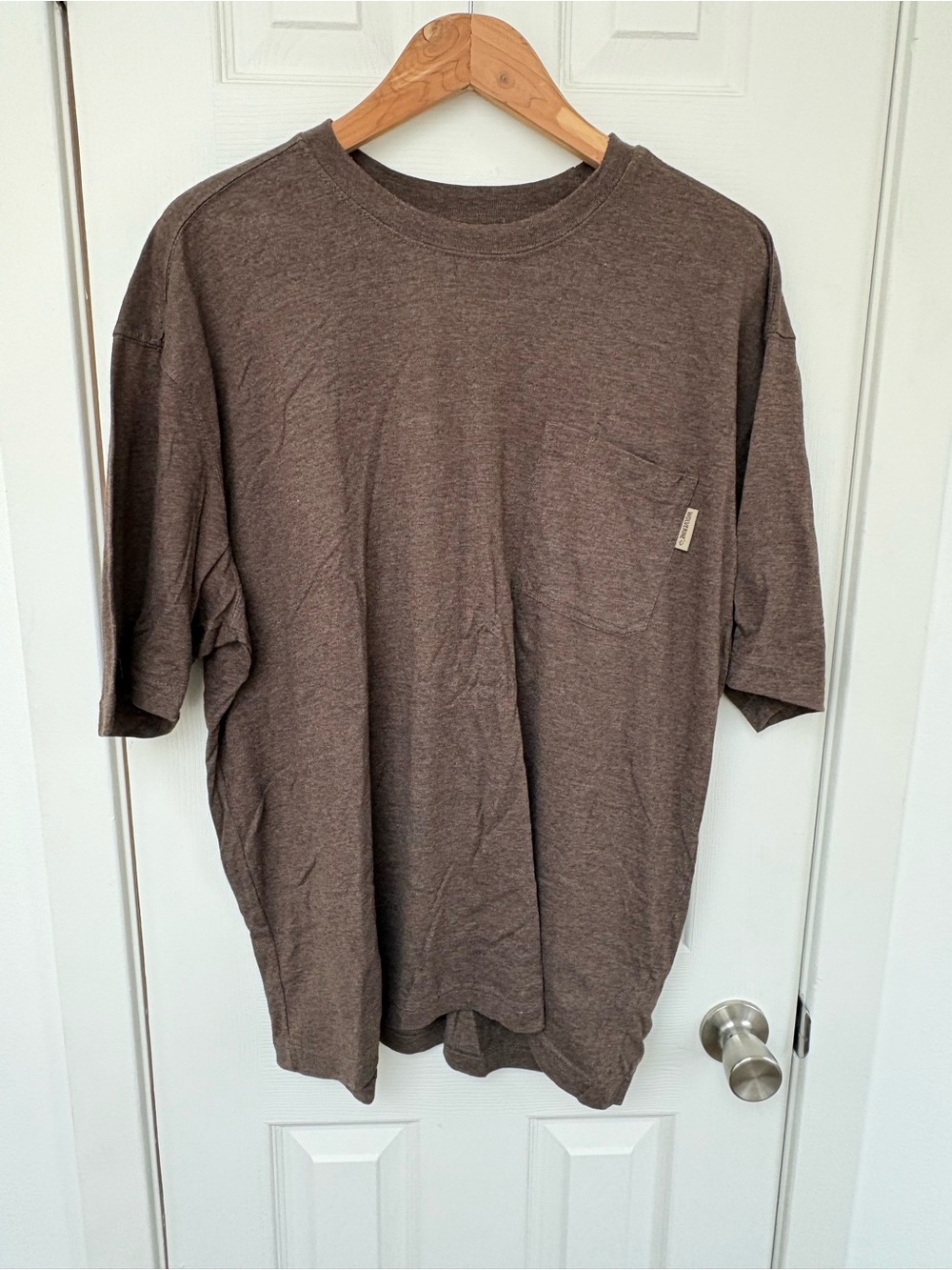 Wolverine Short-Sleeve Pocket Tee in Brown Heather